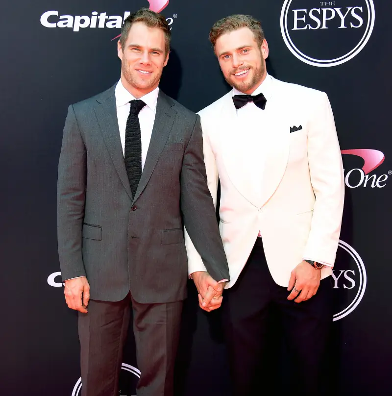 Matt Wilkas and Gus Kenworthy attend The 2017 ESPYS at Microsoft Theater in Los Angeles, California.