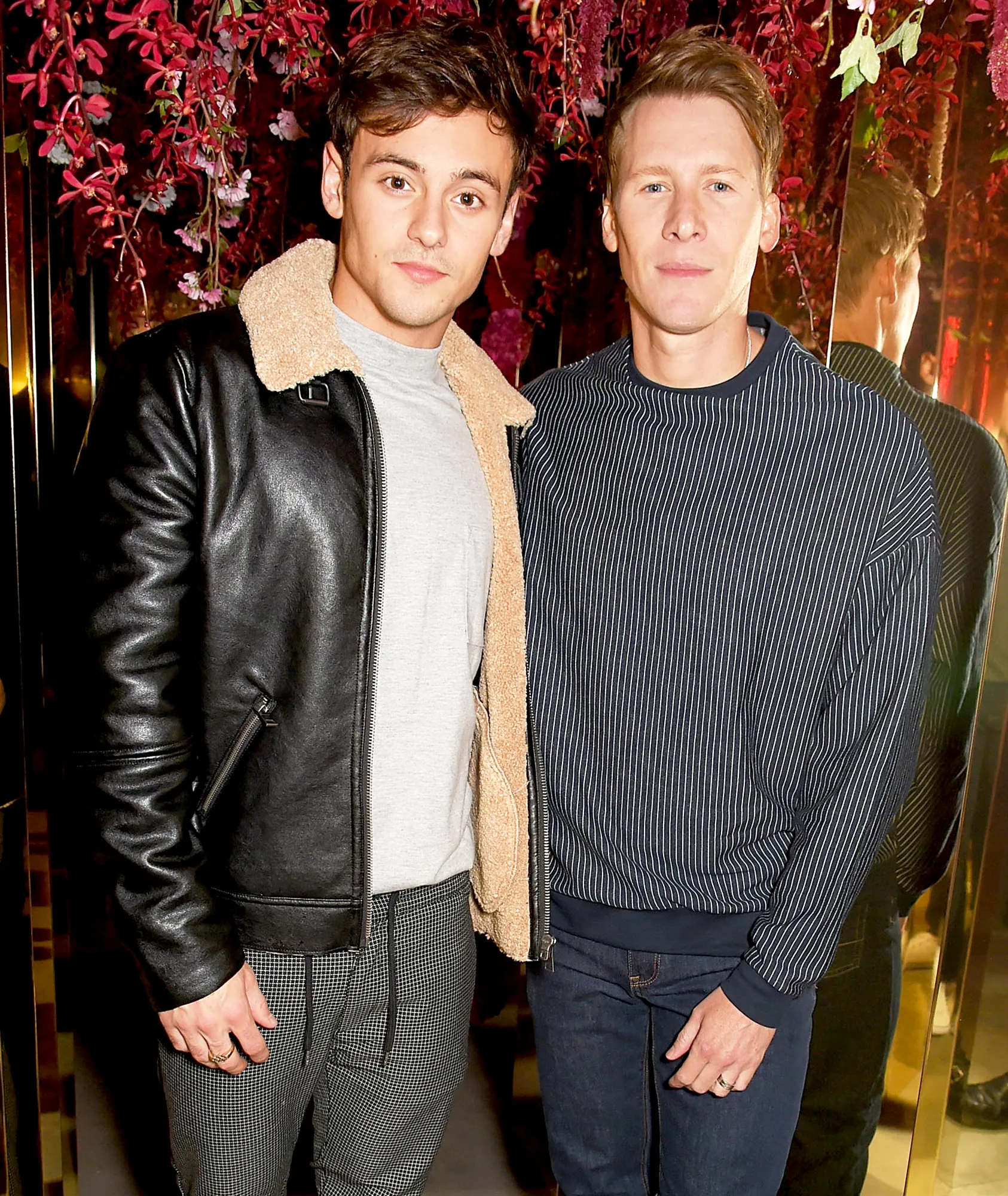 Tom Daley and Dustin Lance Black attend the 2017 Michael Kors Sexy Ruby Fragrance Launch in London, United Kingdom.