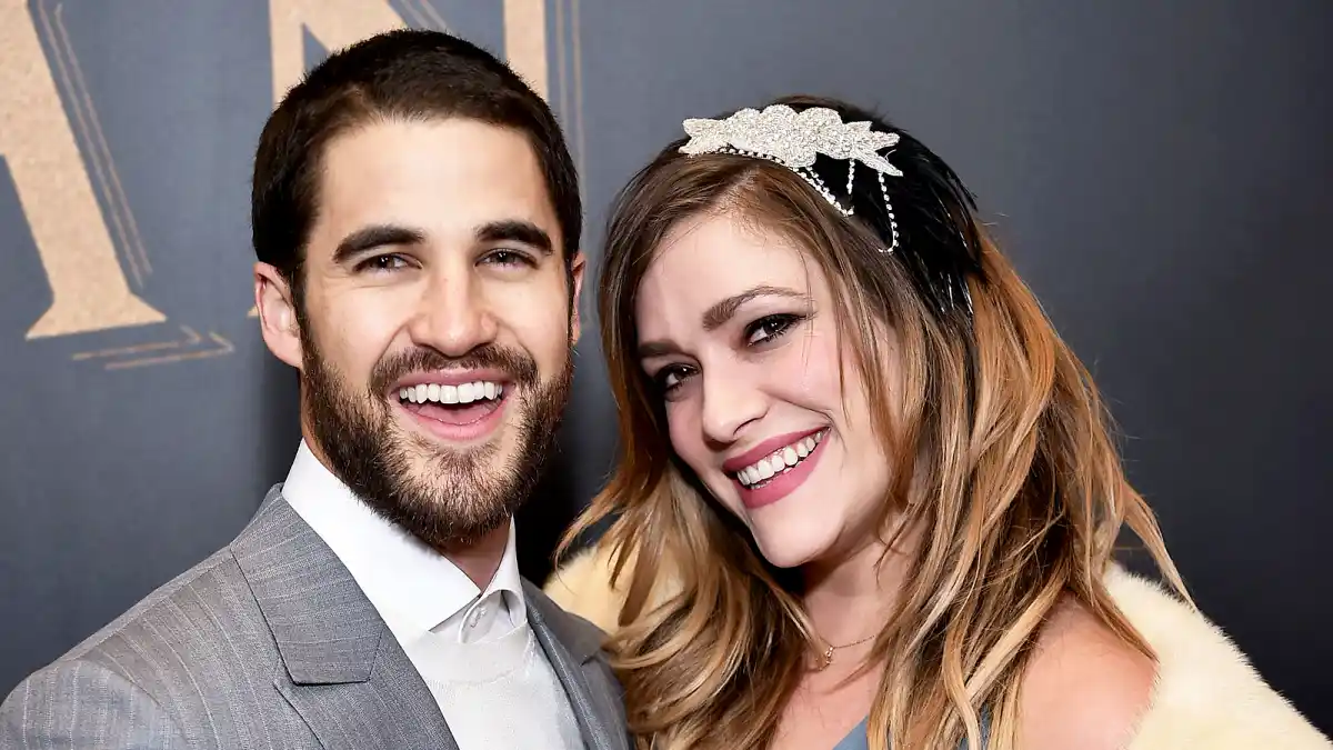 Darren Criss and Mia Swier attend 'The Greatest Showman' World 2017 Premiere aboard the Queen Mary 2 at the Brooklyn Cruise Terminal in New York City.
