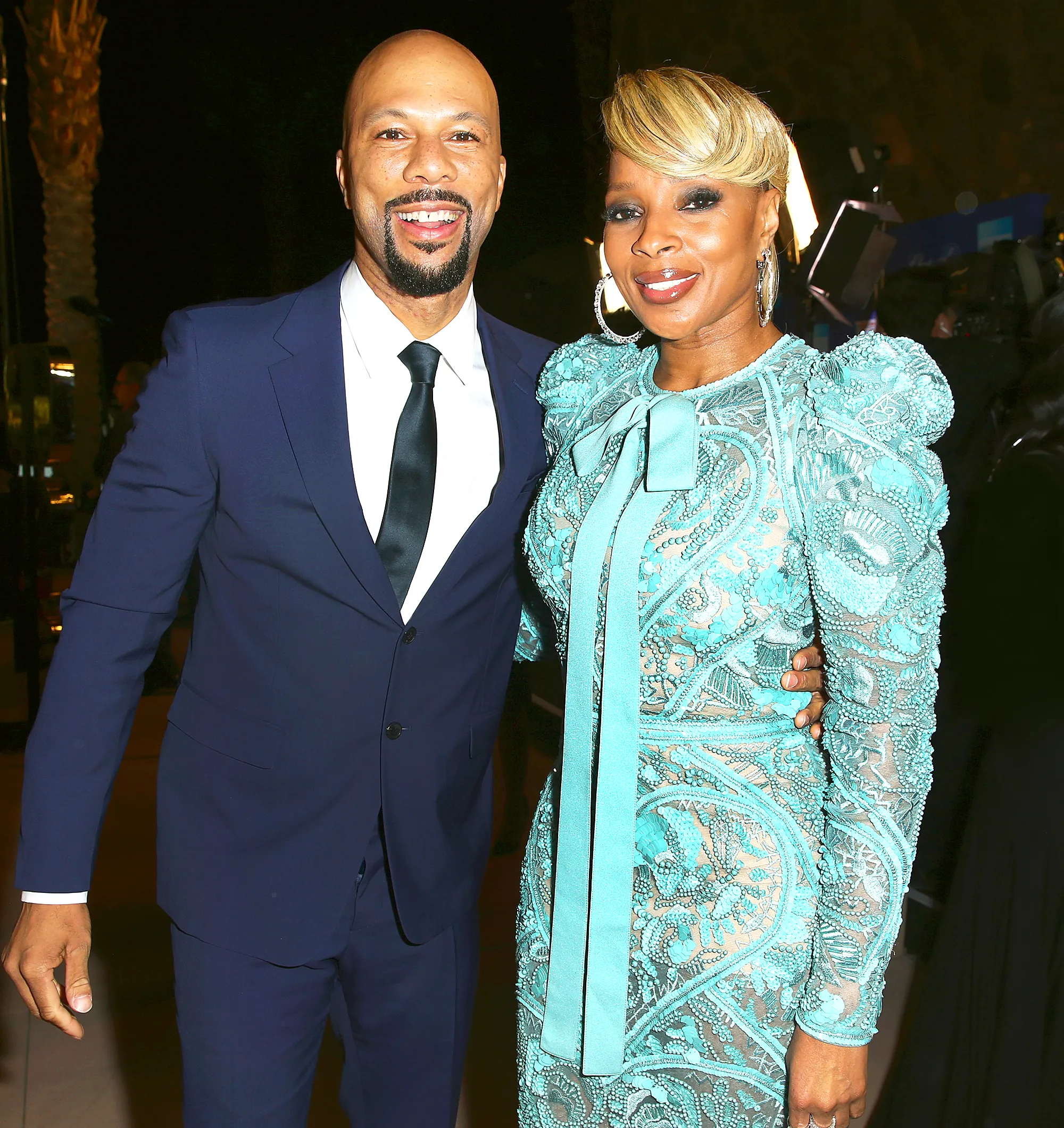 Common and Mary J. Blige attend the 29th Annual Palm Springs International Film Festival Awards Gala at Convention Center in Palm Springs, California.