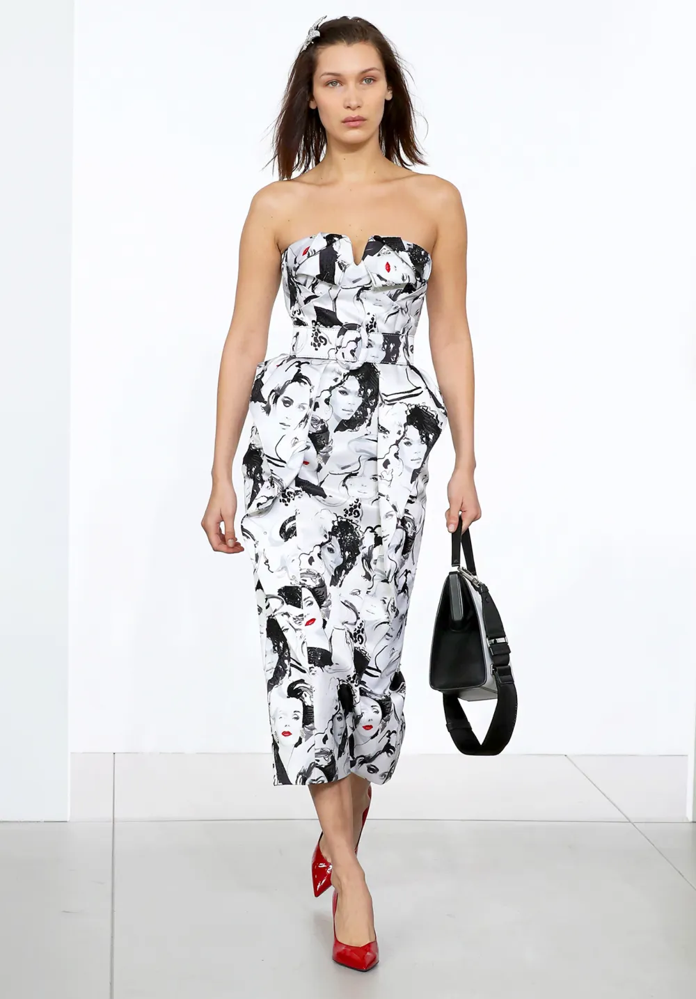 Bella Hadid walks the runway during the Michael Kors Collection Fall 2018 Runway Show at Vivian Beaumont Theatre at Lincoln Center in New York City.