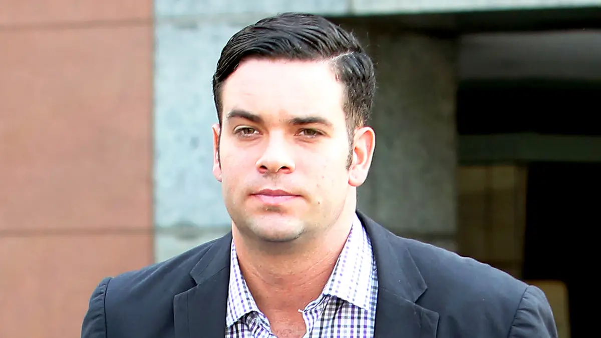 Mark Salling arrives for a court appearance at the Los Angeles courthouse on June 27, 2016 in Los Angeles, California.