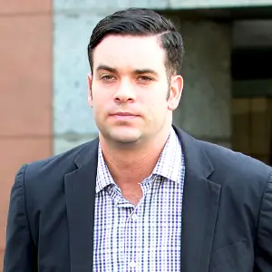 Mark Salling arrives for a court appearance at the Los Angeles courthouse on June 27, 2016 in Los Angeles, California.