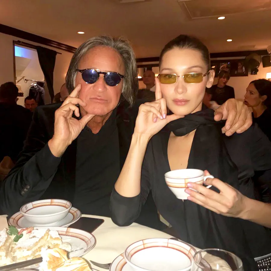 Bella Hadid and Mohamed Hadid