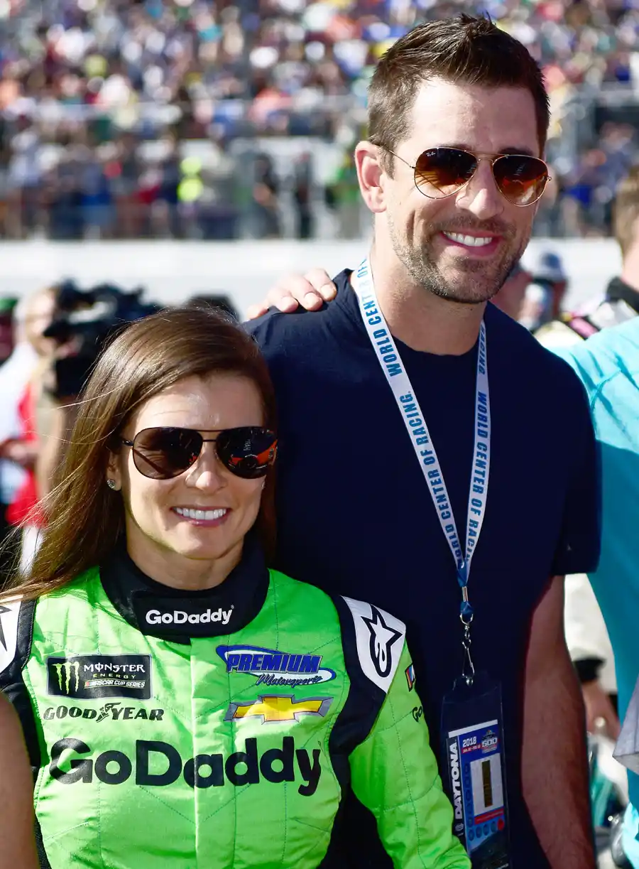 Danica Patrick Aaron Rodgers kiss