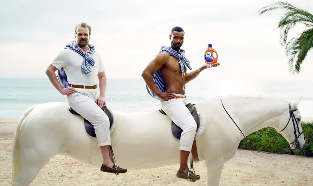 David Harbour Tide ad Super Bow