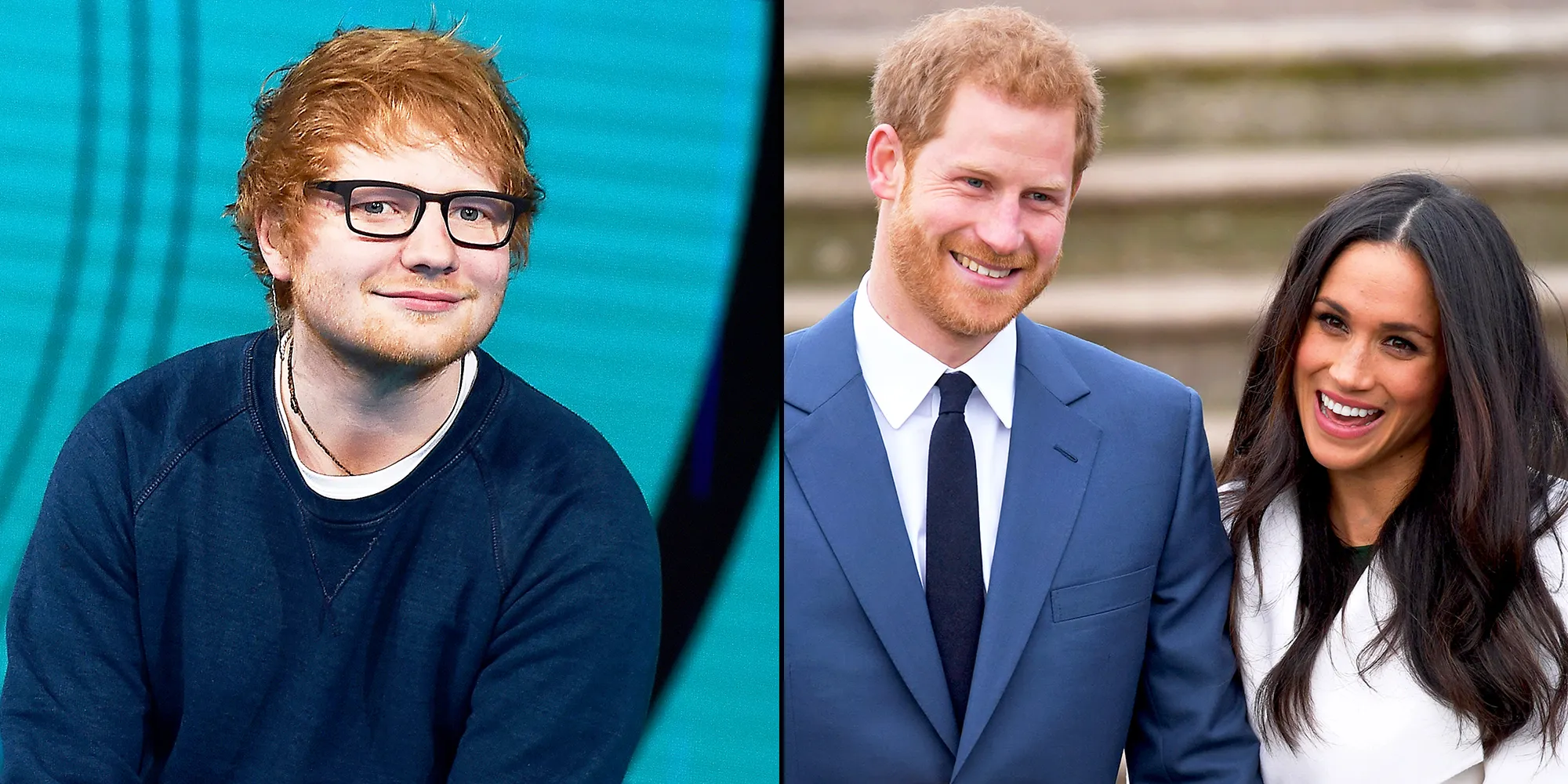 Ed Sheeran, Prince Harry and Meghan Markle