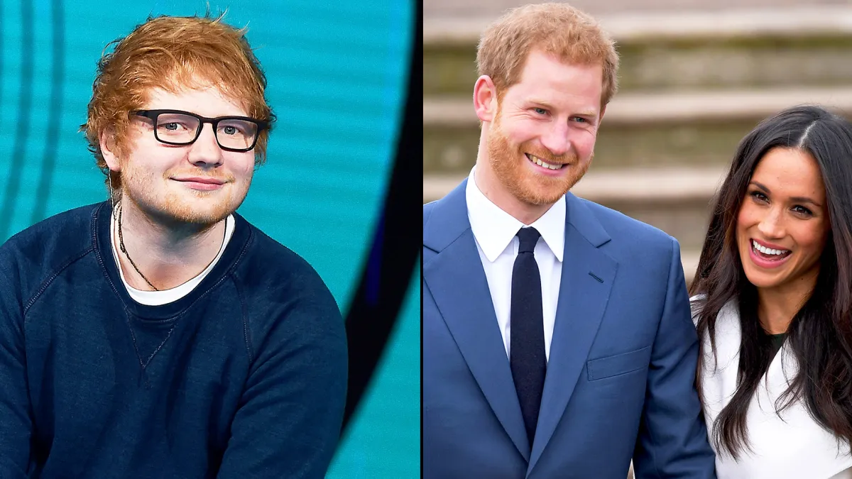 Ed Sheeran, Prince Harry and Meghan Markle
