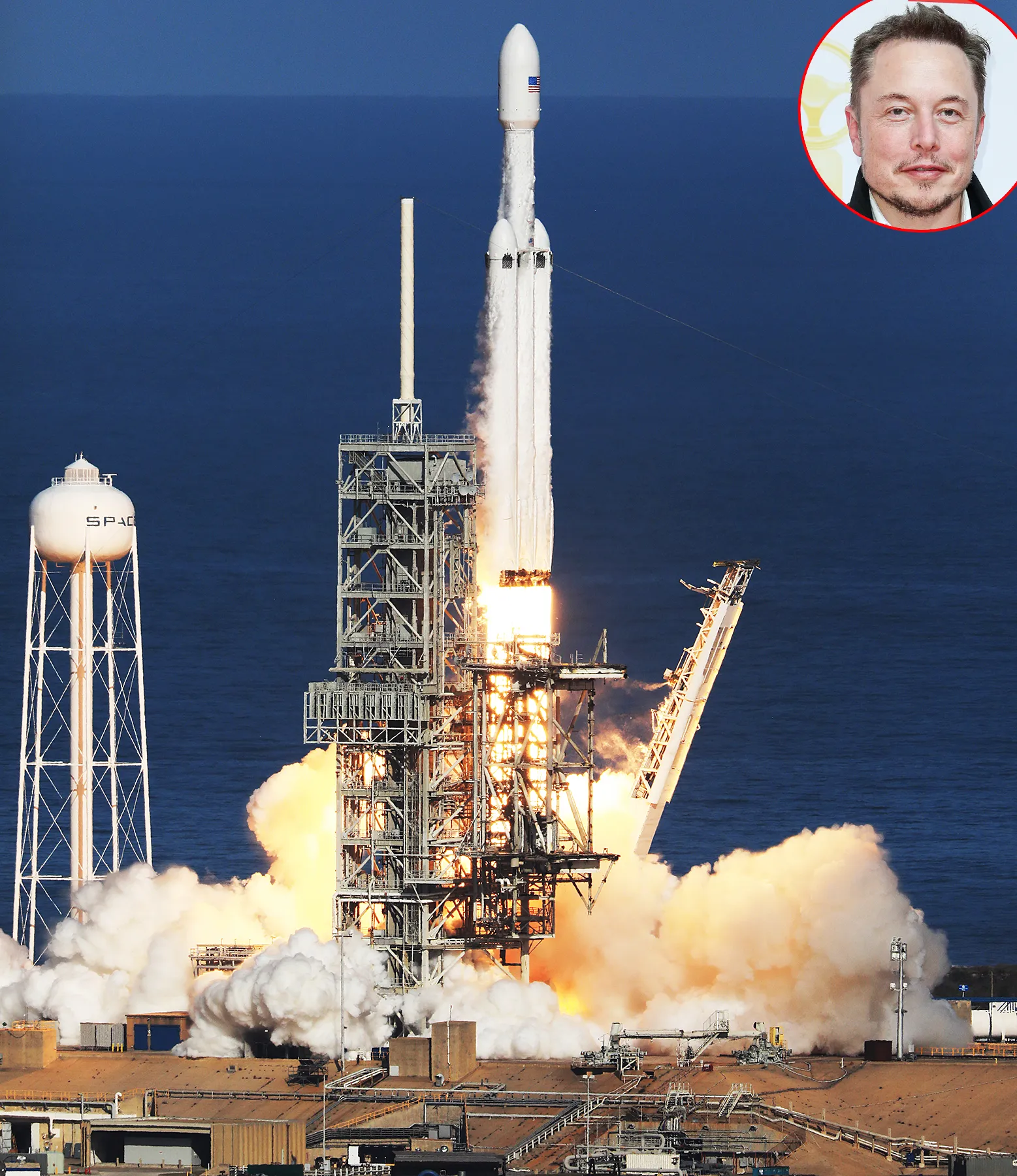 SpaceX Falcon Heavy rocket Elon Musk Tesla