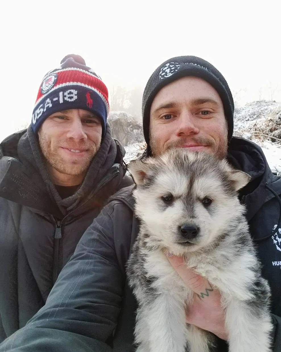 Matt Wilkas Gus Kenworthy dog adoption
