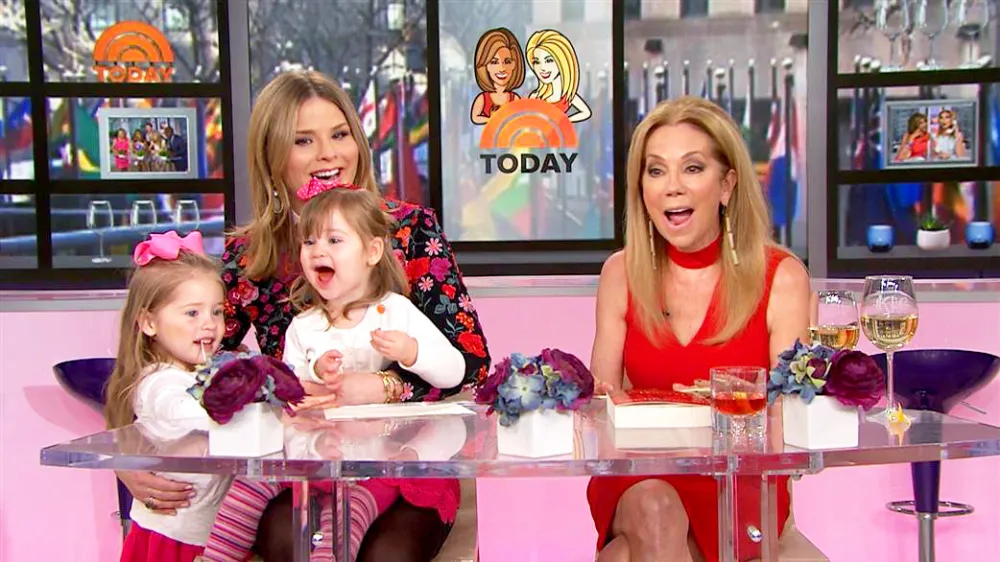 Jenna Bush Hager and her daughters Mila and Poppy on &lsquo;Today&rsquo; show with Kathie Lee Gifford