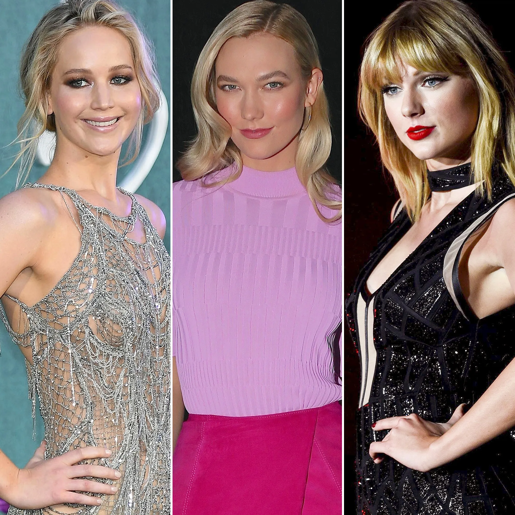 Jennifer Lawrence, Karlie Kloss, Taylor Swift