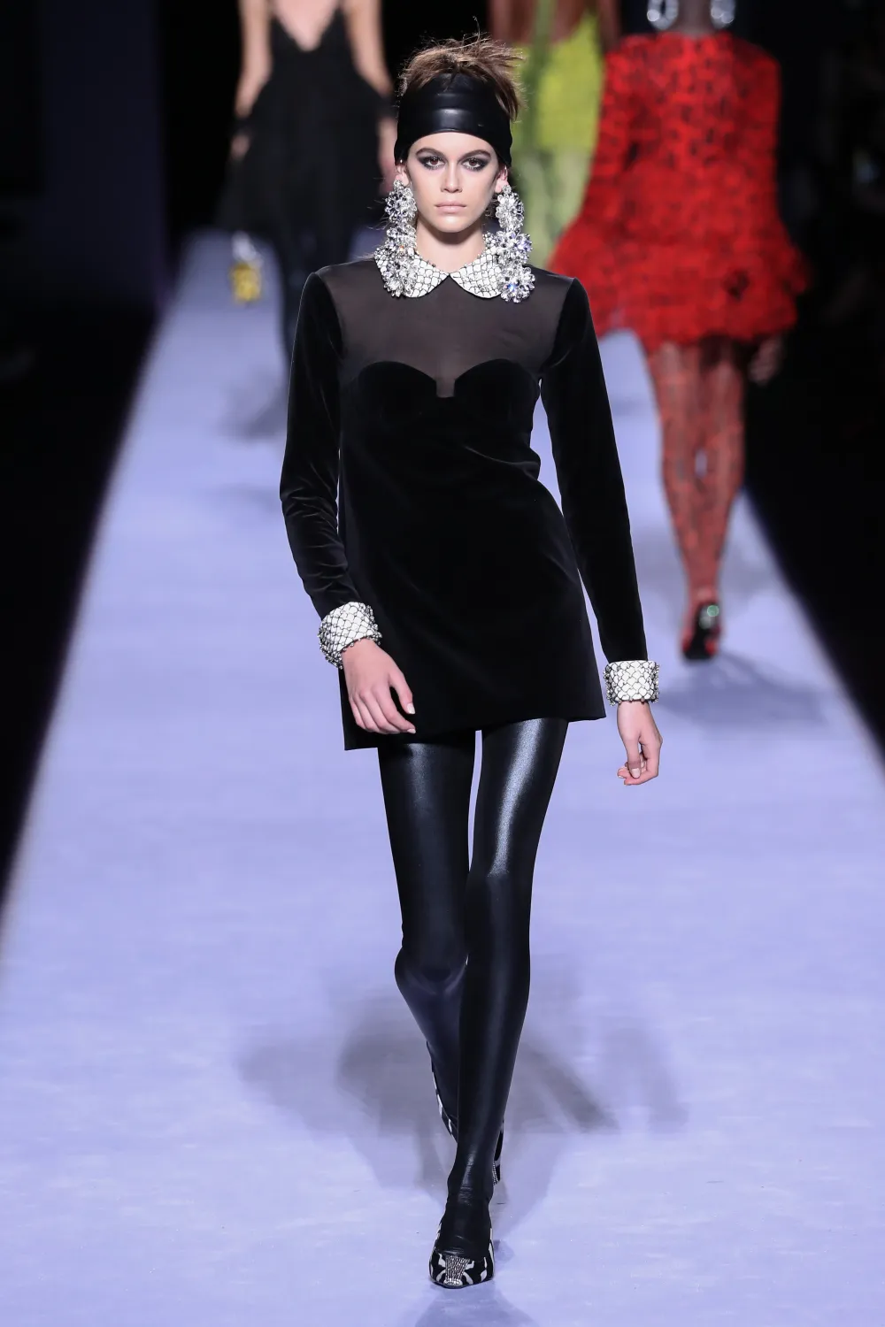 Kaia Gerber walks the runway at the Tom Ford Womenswear FW18 Collection