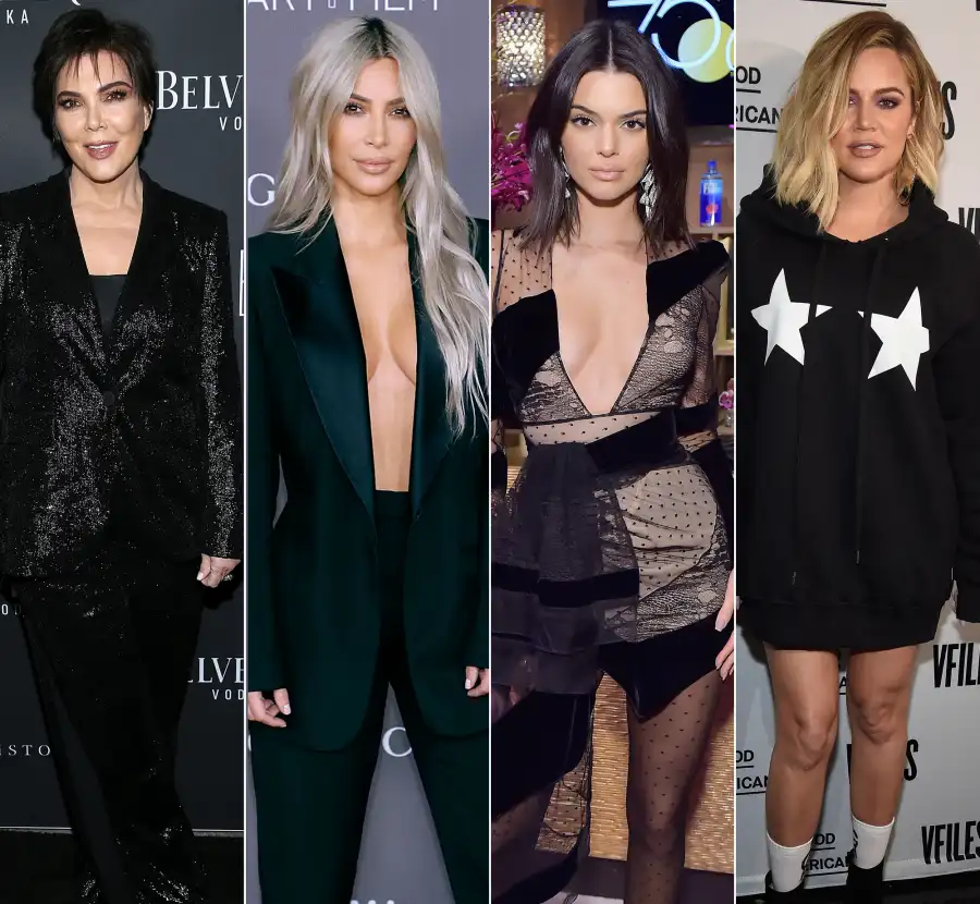 Kris Jenner, Kim Kardashian, Kendall Jenner and Khloe Kardashian