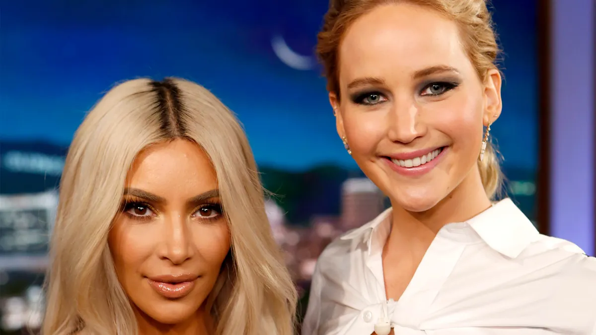 Kim Kardashian & Jennifer Lawrence