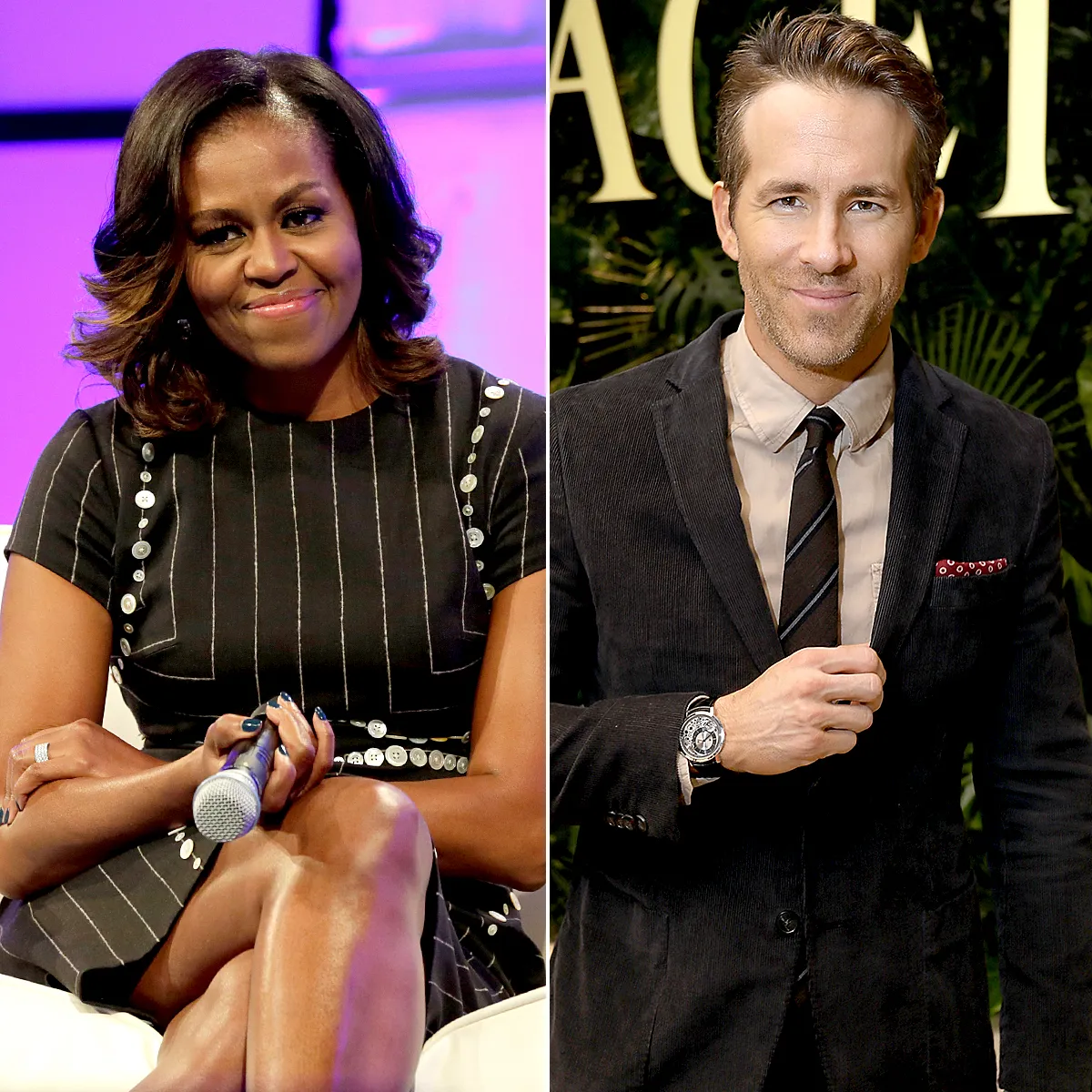 Michelle Obama and Ryan Reynolds