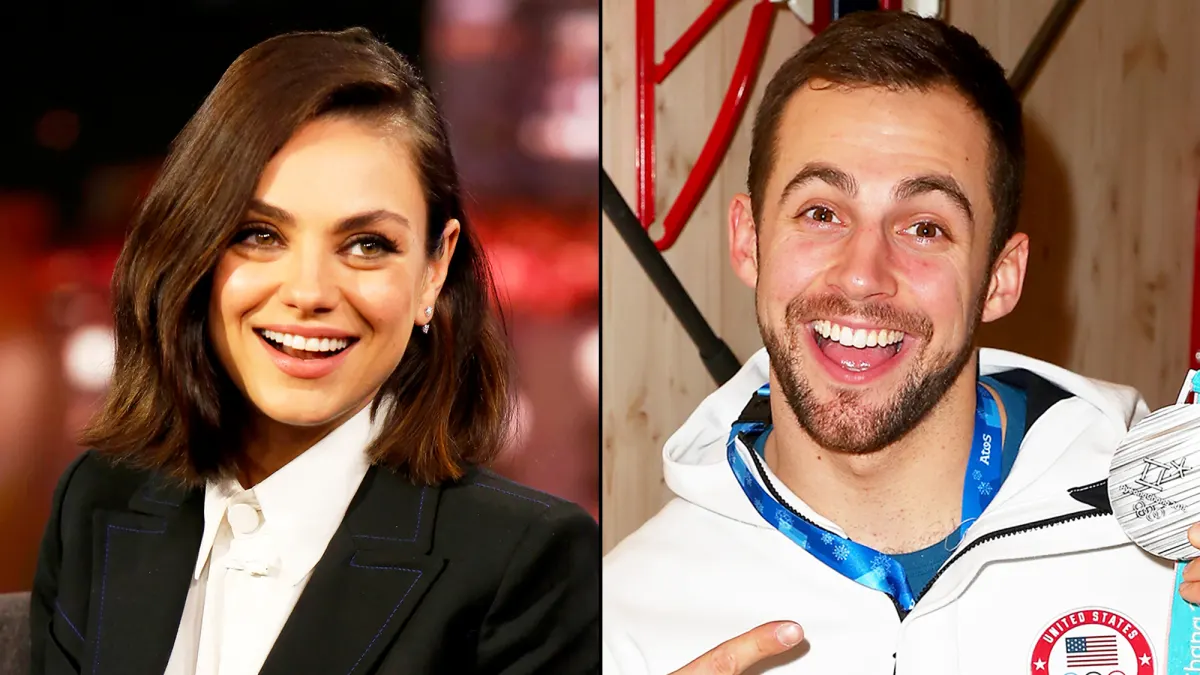 Mila Kunis and Chris Mazdzer