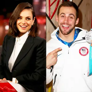 Mila Kunis and Chris Mazdzer