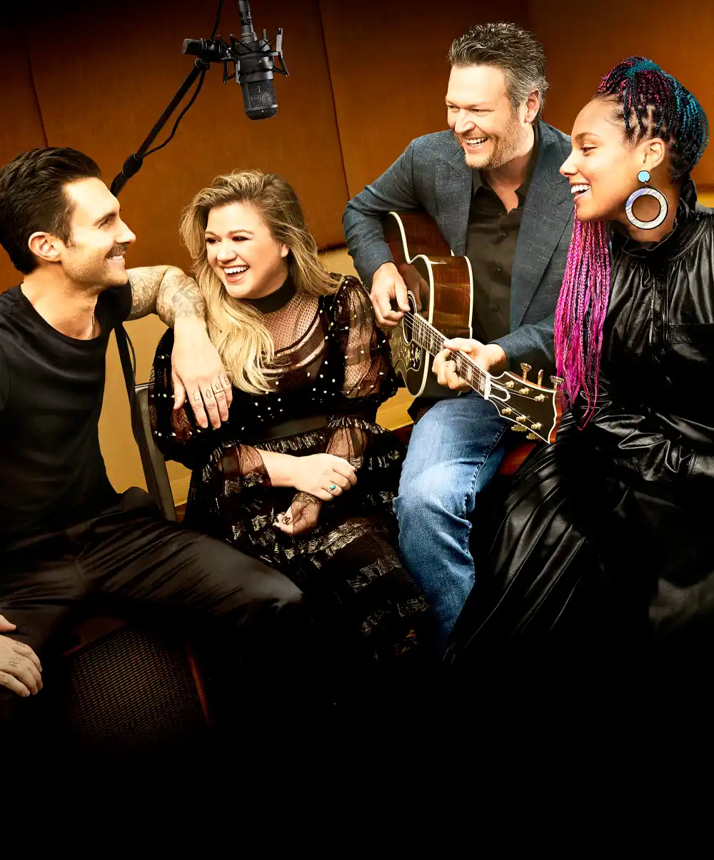 Adam Levine, Kelly Clarkson, Blake Shelton and Alicia Keys on &lsquo;The Voice&lsquo;
