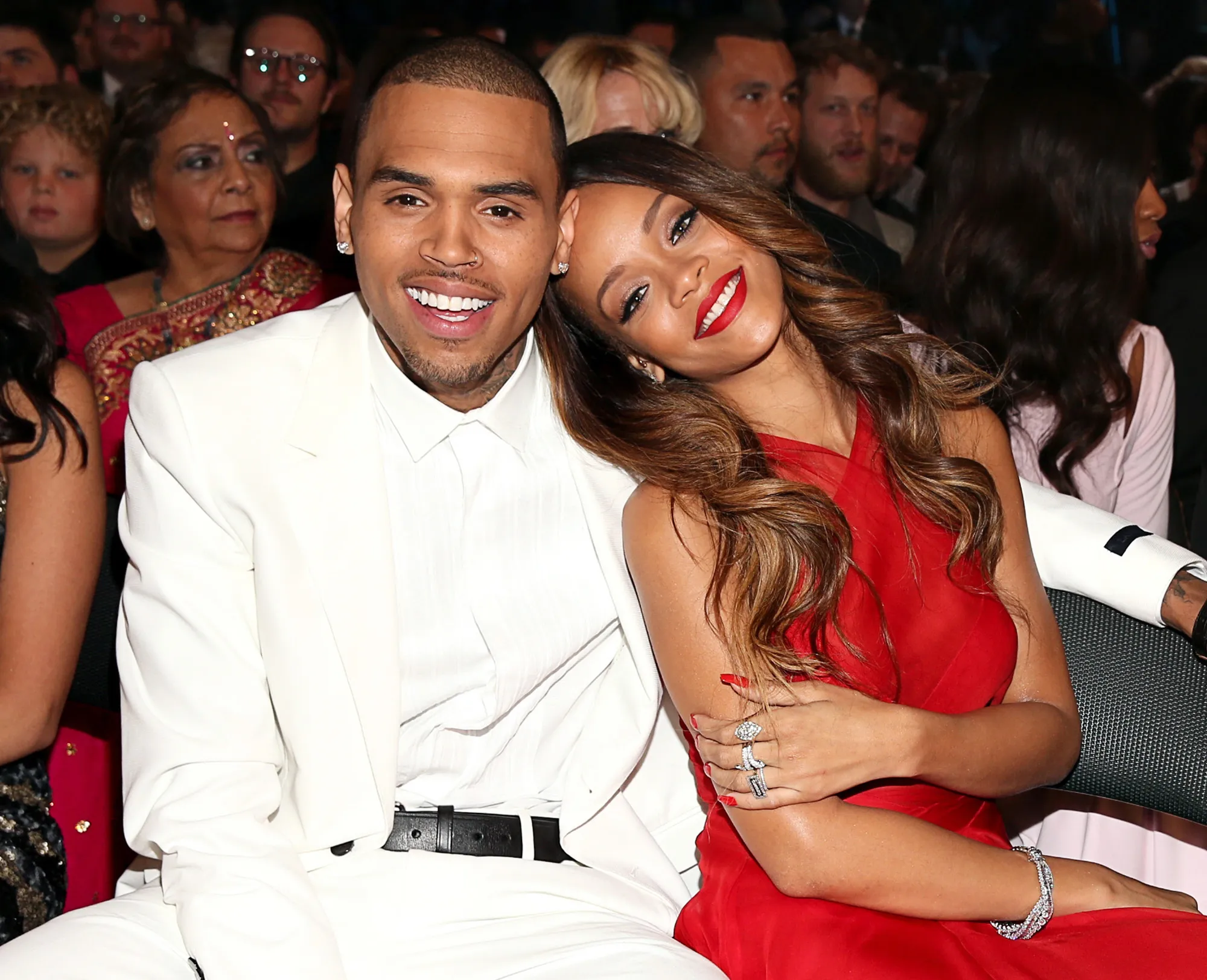 Chris Brown and Rihanna