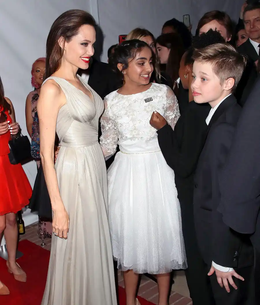 Shiloh Nouvel Jolie-Pitt, Angelina Jolie, Zahara Marley Jolie-Pitt, 45th Annual Annie Awards