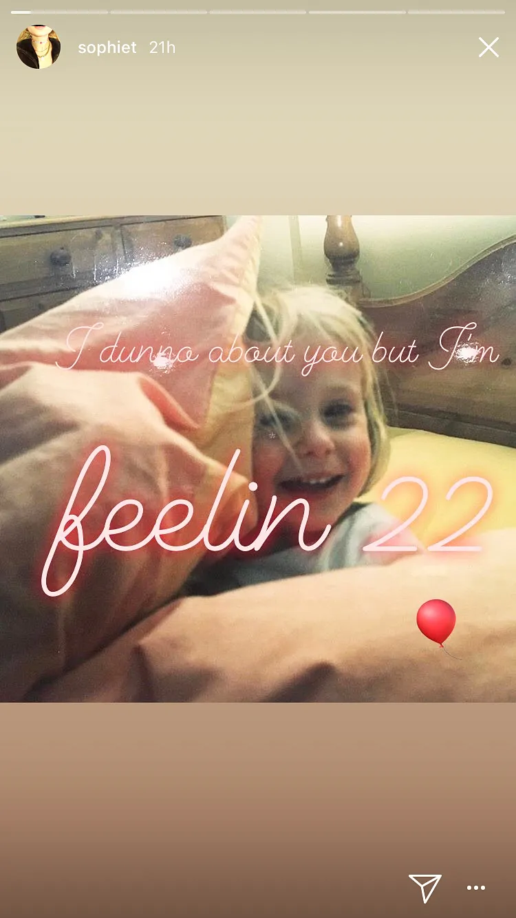 Sophie Turner birthday Taylor Swift song