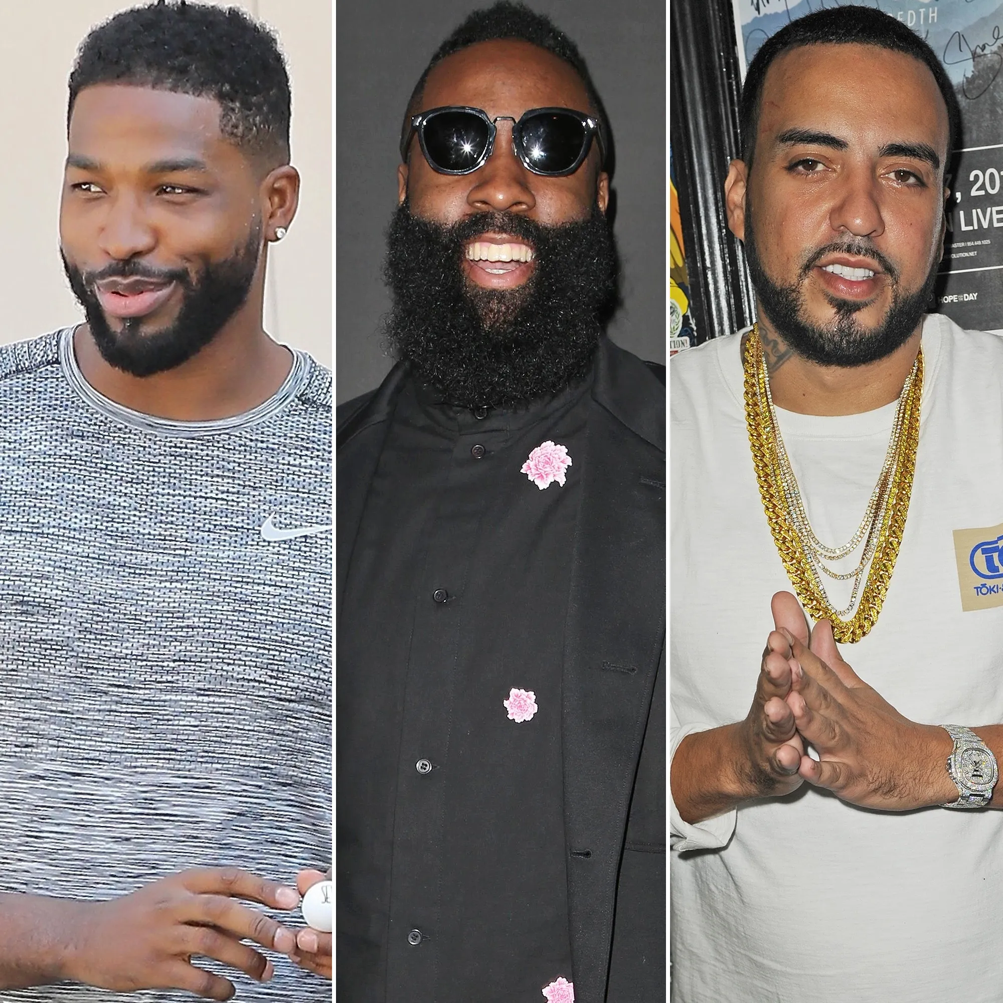 Tristan Thompson, James Harden, French Montana, Travis Scott, Khloe Kardashian