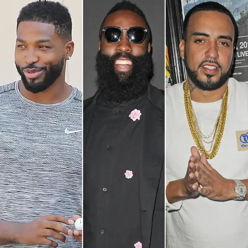 Tristan Thompson, James Harden, French Montana, Travis Scott, Khloe Kardashian