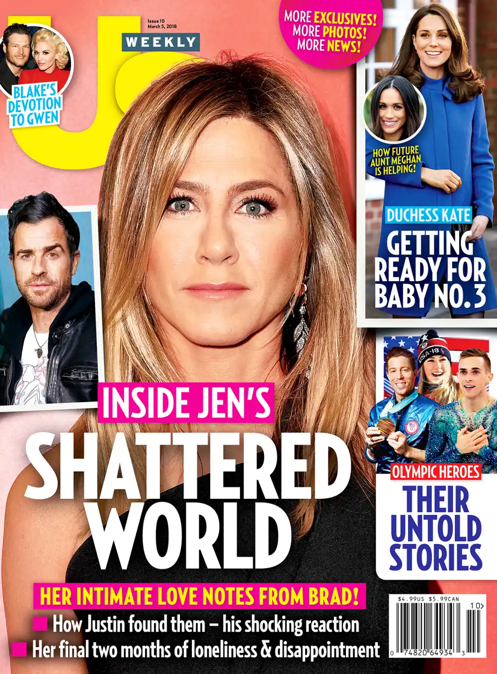 Luxury Handbag Shopping cover Jennifer Aniston Justin Theroux
