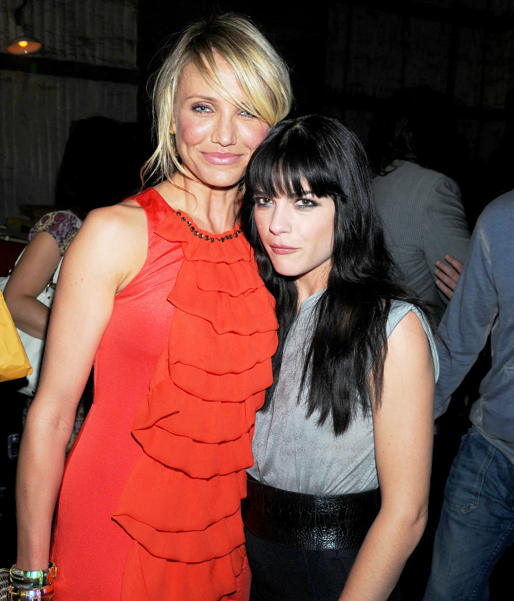 Cameron Diaz and Selma Blair attend Spike TV's 2nd Annual Guys Choice 2008 Awards at Sony Studios in Culver City, California.