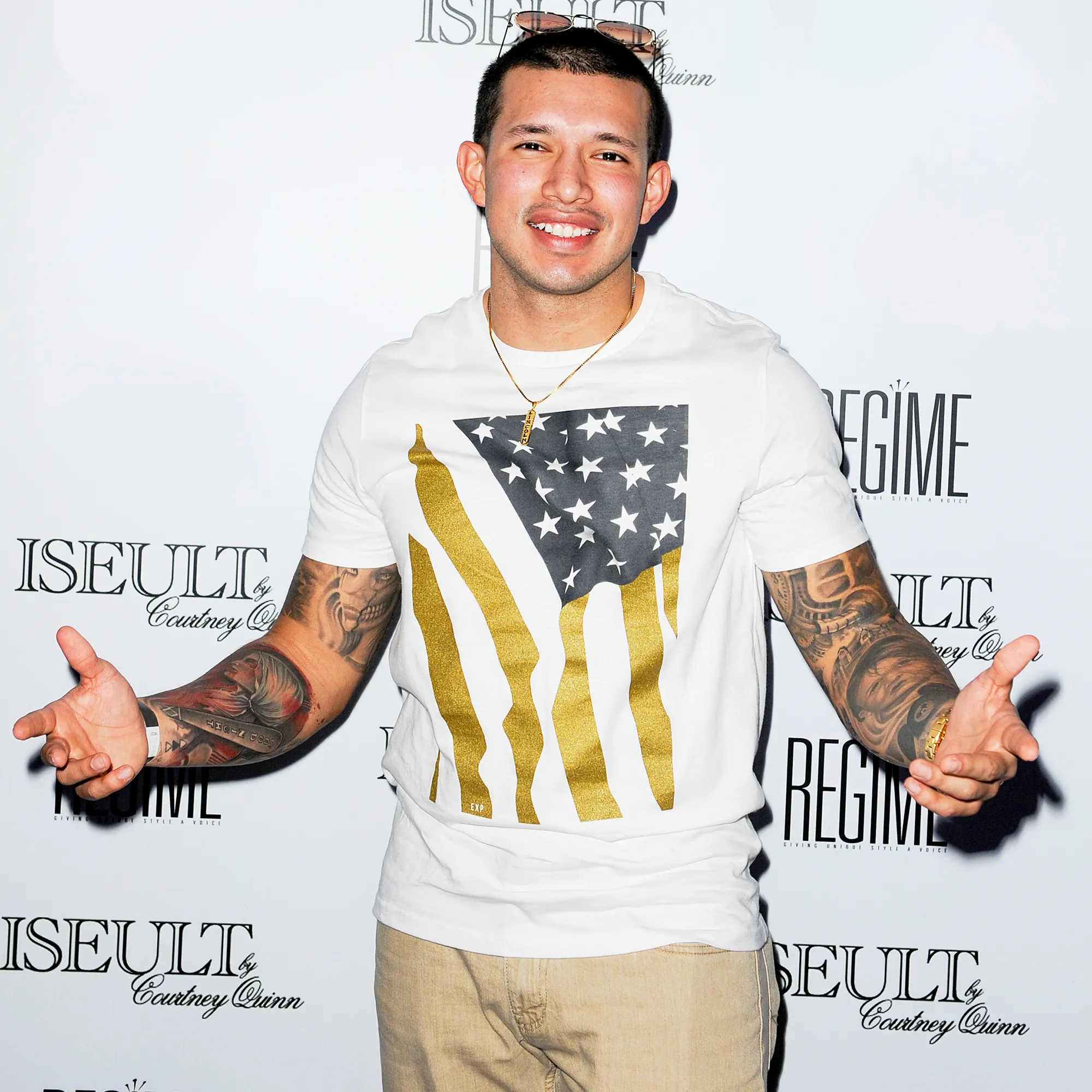 Javi Marroquin attends the designer Courtney Quinn Launches New Couture 2017 Lingerie Line hosted By Eva Marcille at Regime Enterprises in Miami, Florida.