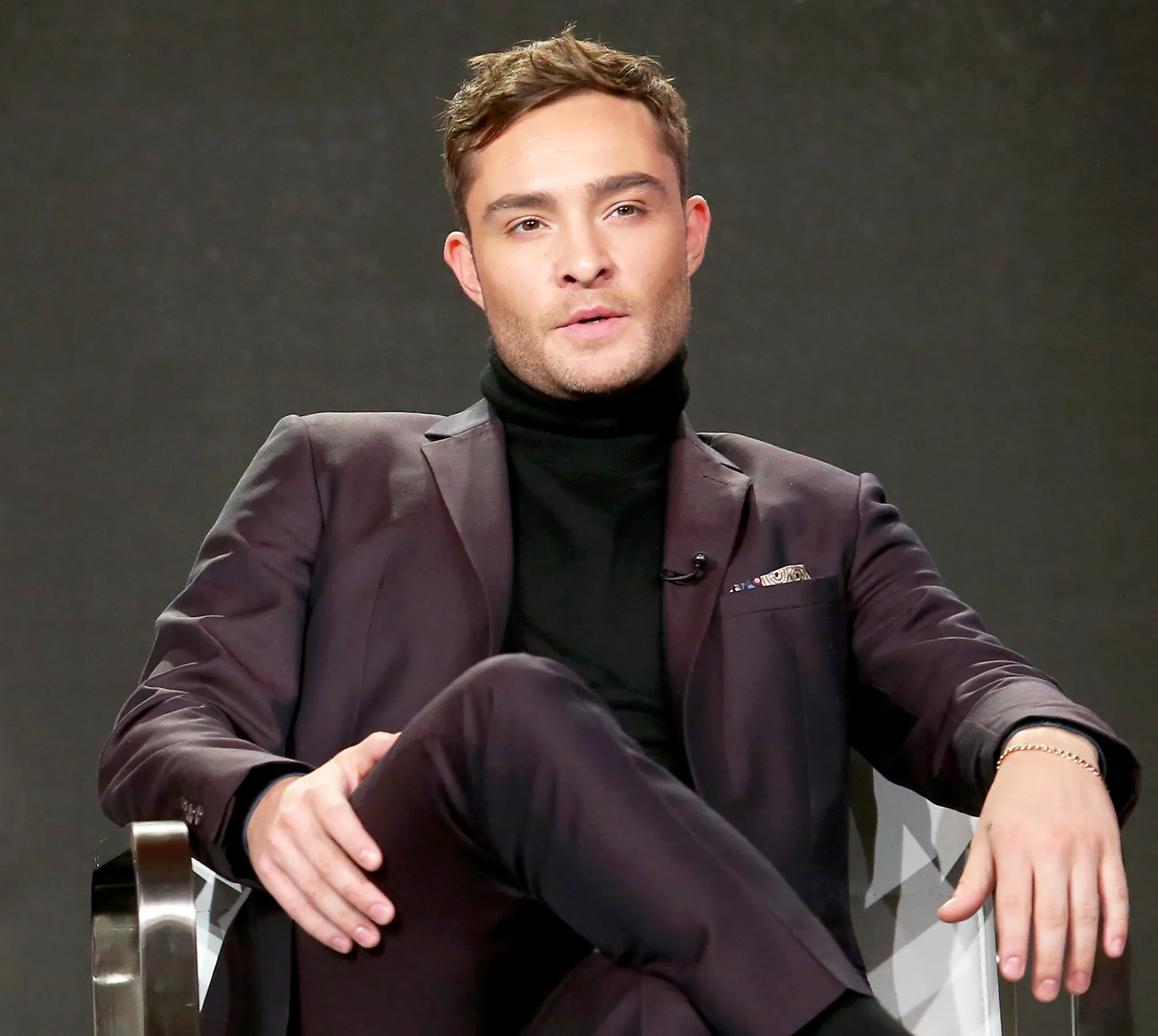 Ed Westwick attends the 2017 Winter Television Critics Association Press Tour at the Langham Hotel in Pasadena, California.