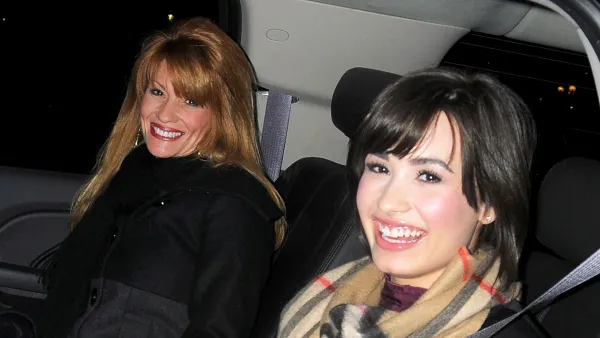 Demi Lovato and her mom Dianna De La Garza leave hotel in New York City.