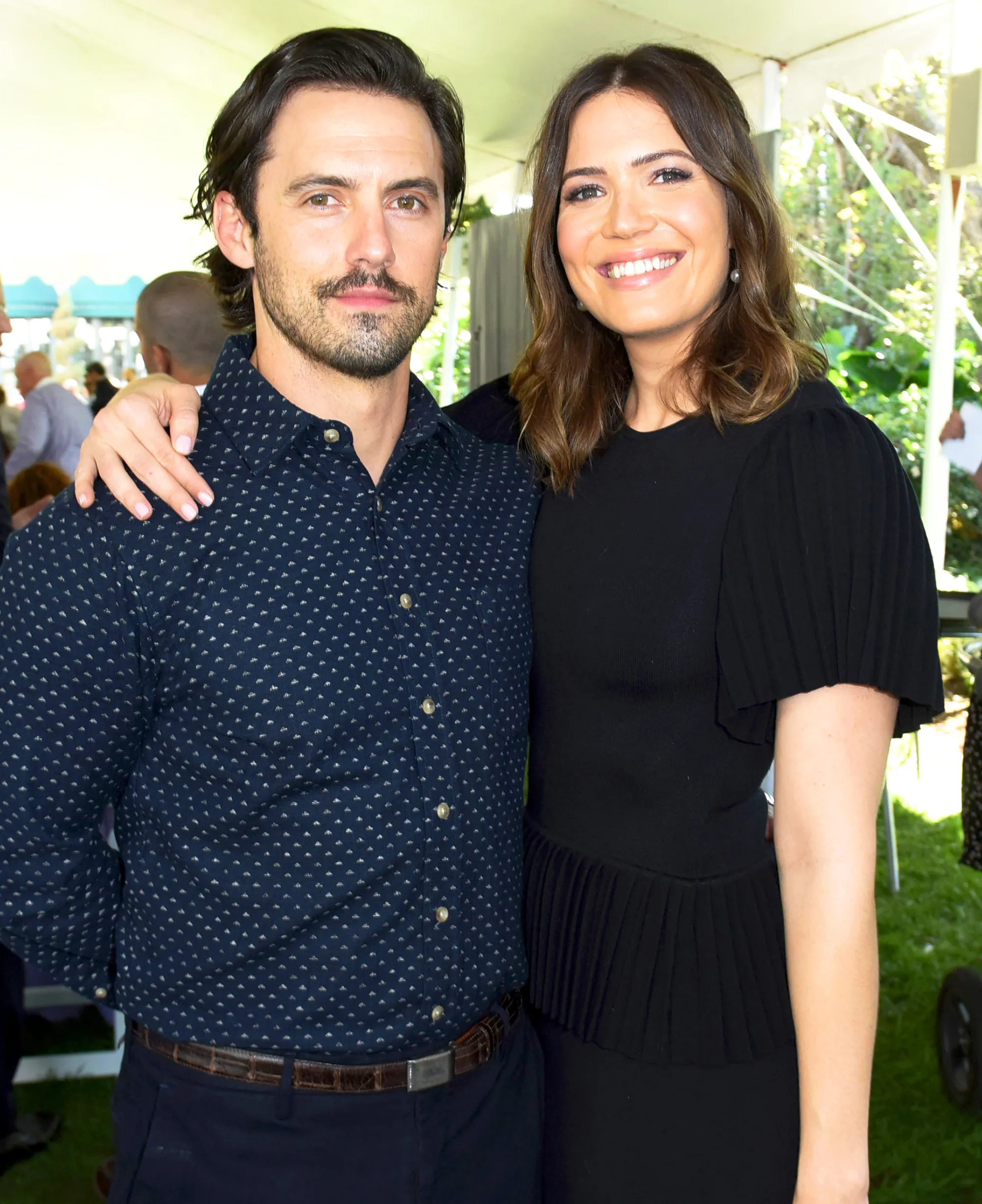 Milo Ventimiglia and Mandy Moore attend The Rape Foundation's Annual 2017 Brunch in Beverly Hills, California.