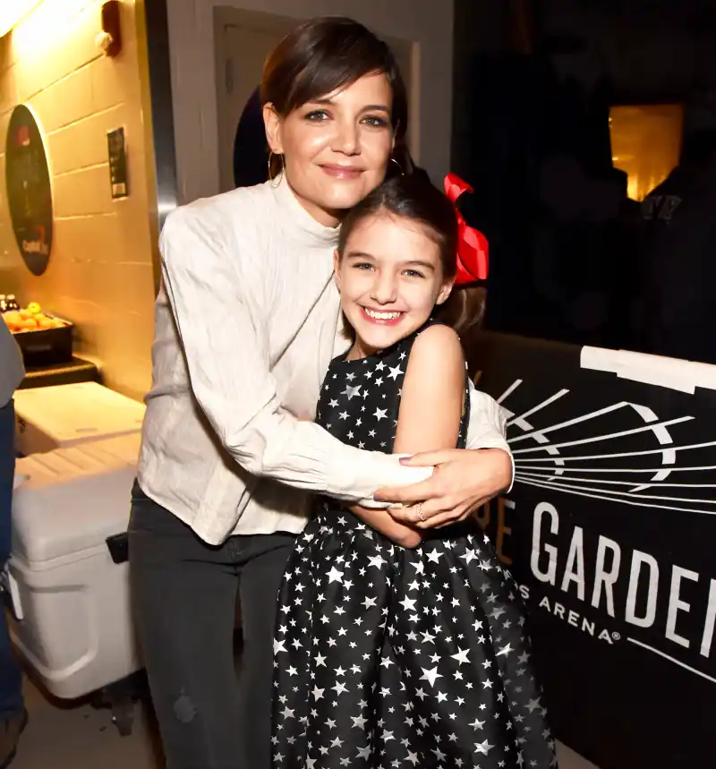 Katie Holmes and Suri Cruise attend the Z100's Jingle Ball 2017 in New York City.