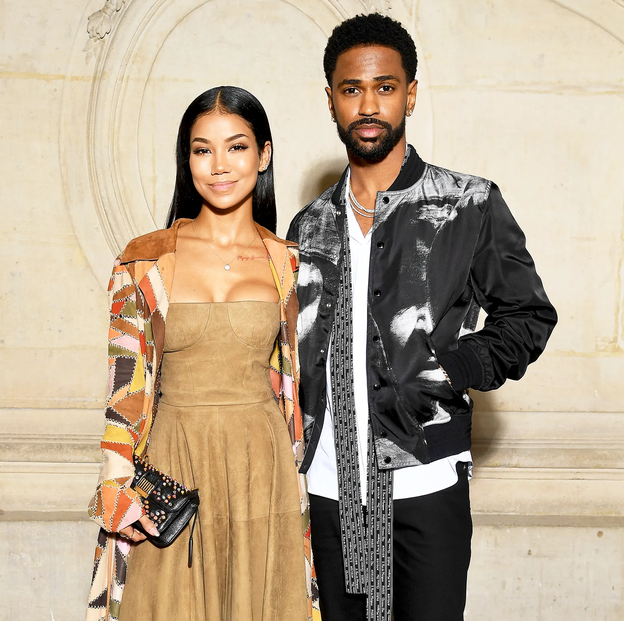 Jhene Aiko and Big Sean attend the Christian Dior Haute Couture Spring Summer 2018 show as part of Paris Fashion Week in Paris, France.
