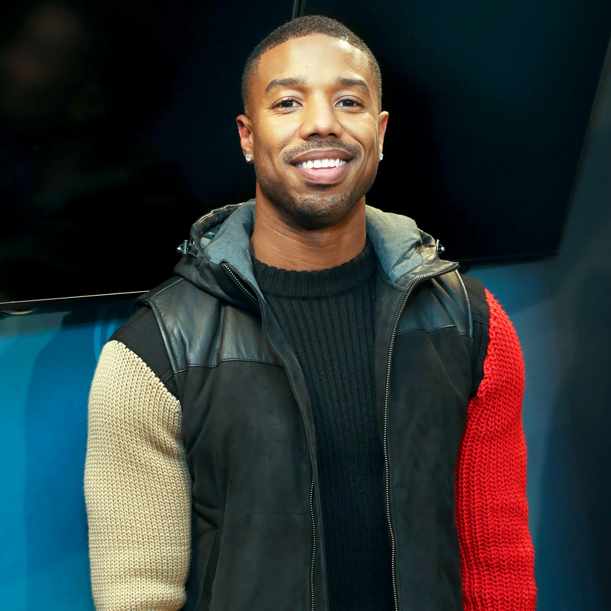 Michael B. Jordan visits at SiriusXM Studios on February 13, 2018 in New York City.