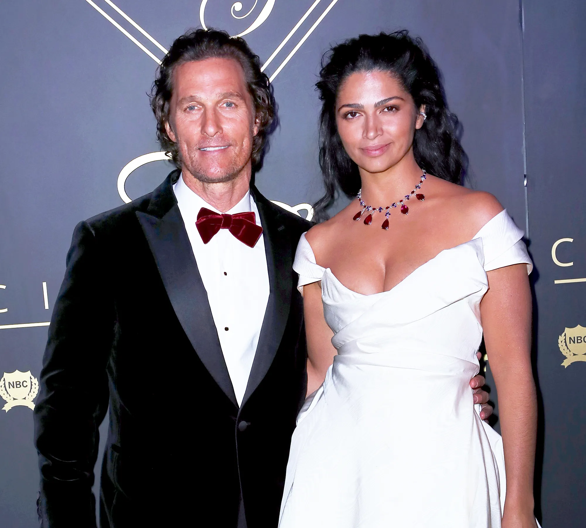 Matthew McConaughey and wife Camila Alves attend the City Gala 2018 at Universal Studios Hollywood on March 4, 2018 in Universal City, California.