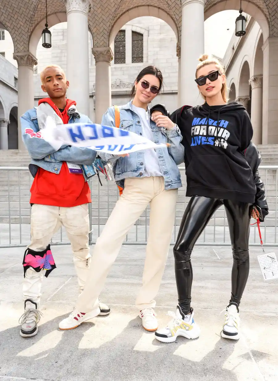Jaden Smith, Kendall Jenner and Hailey Baldwin