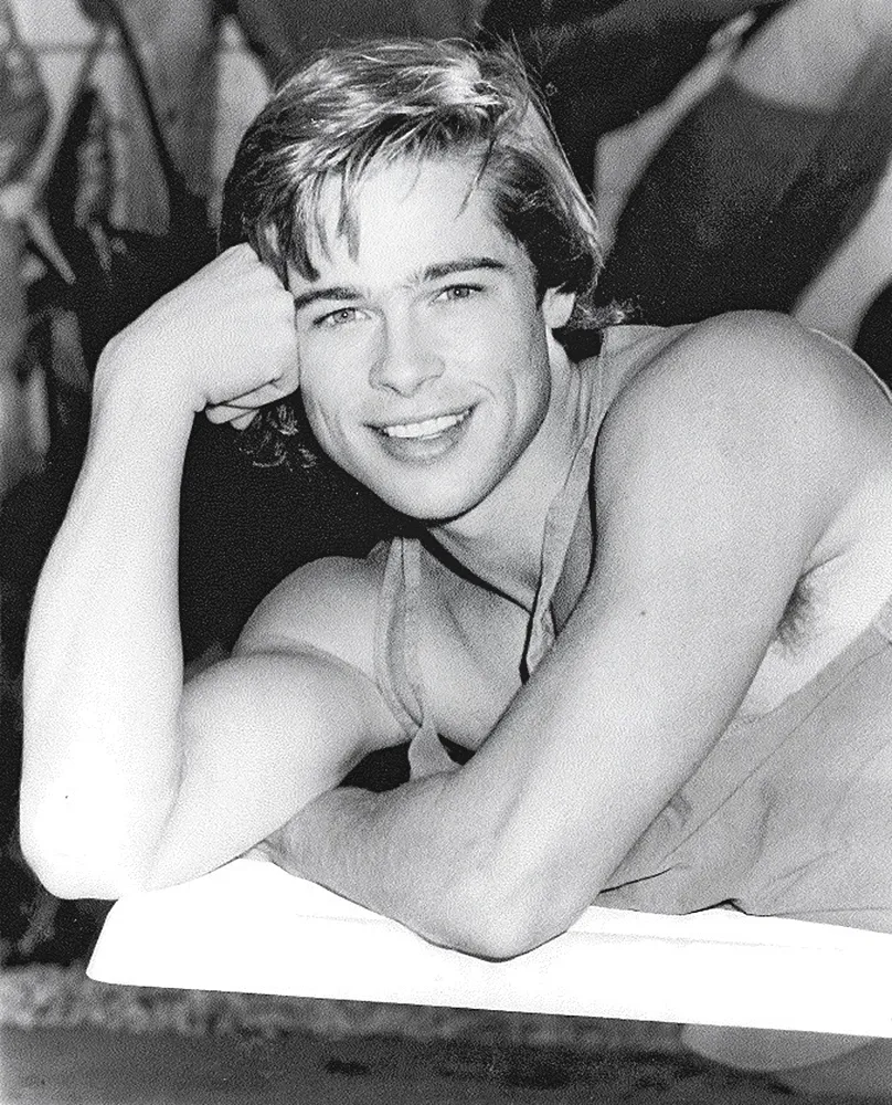 retro Brad Pitt photoshoot