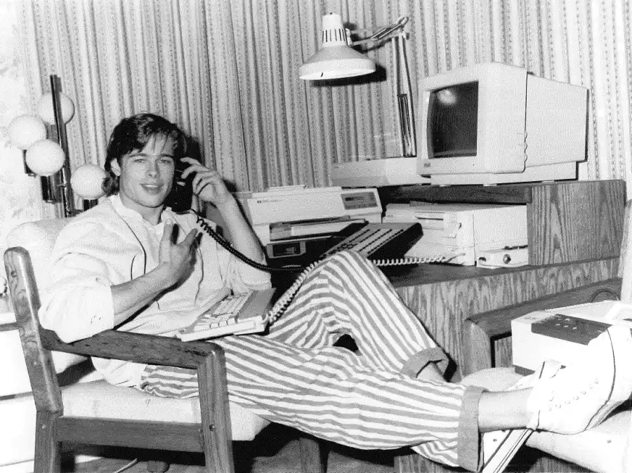 retro Brad Pitt photoshoot