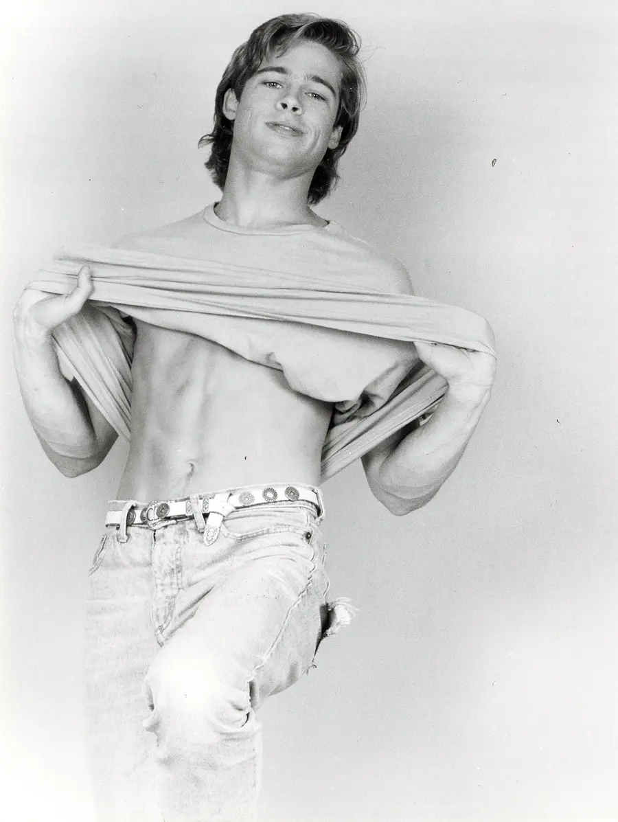 retro Brad Pitt photoshoot
