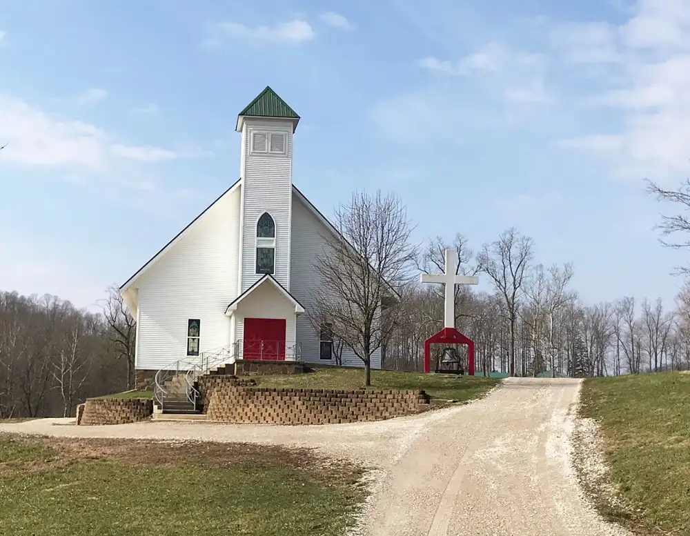 Christy Linderman Brooks Ayers church married