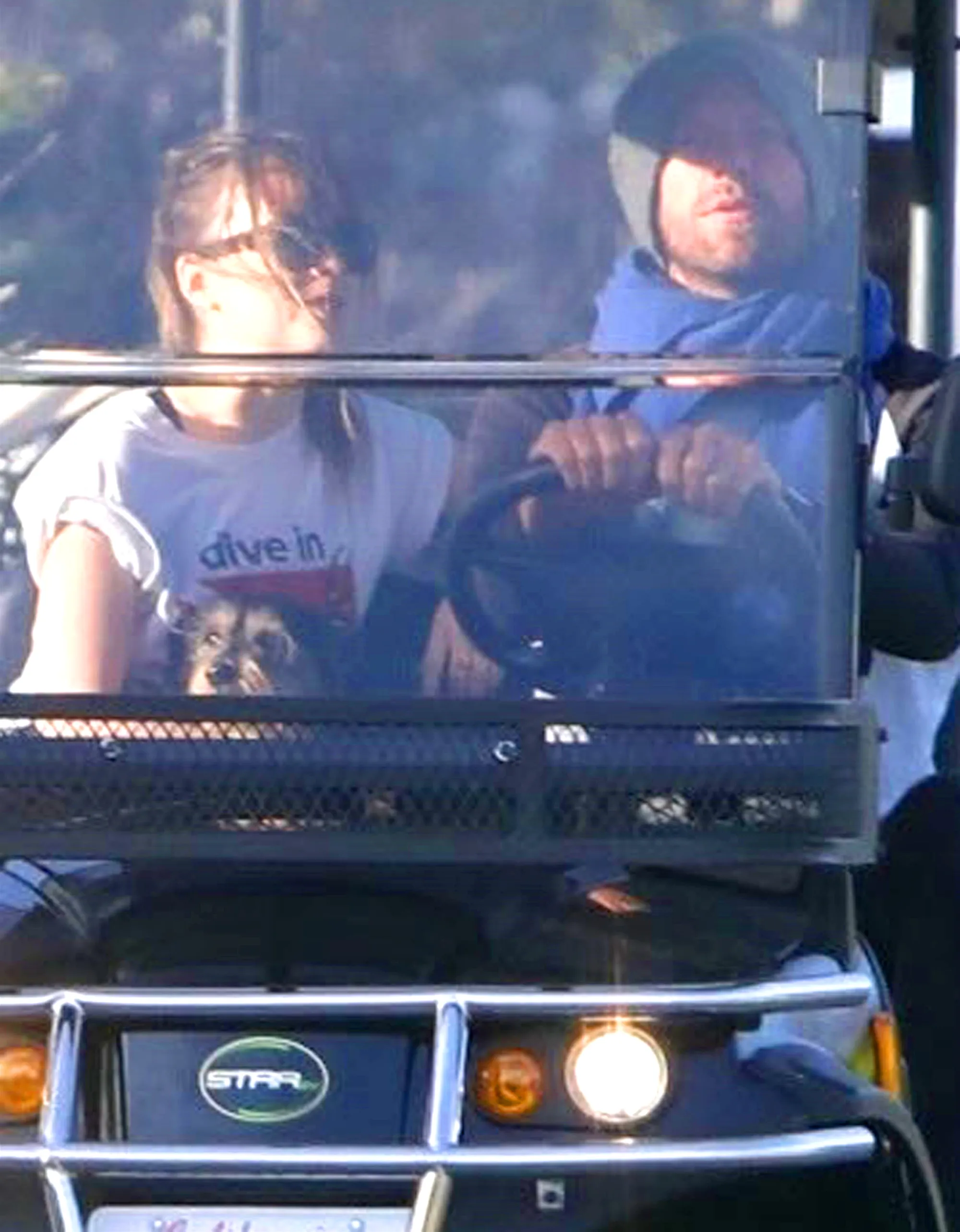 Chris Martin and Dakota Johnson date golf cart