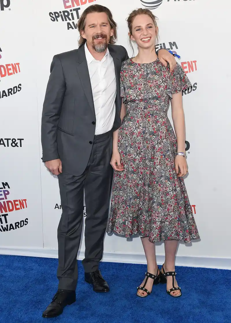 Ethan Hawke, Maya Hawke, 2018 Film Independent Spirit Awards