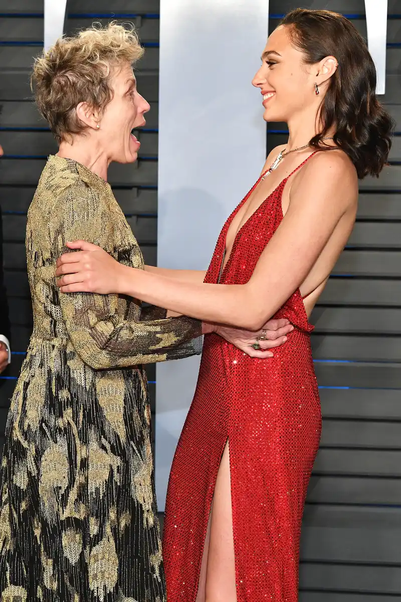 Frances McDormand Gal Gado Oscars 2018 Vanity Fair Oscar Party