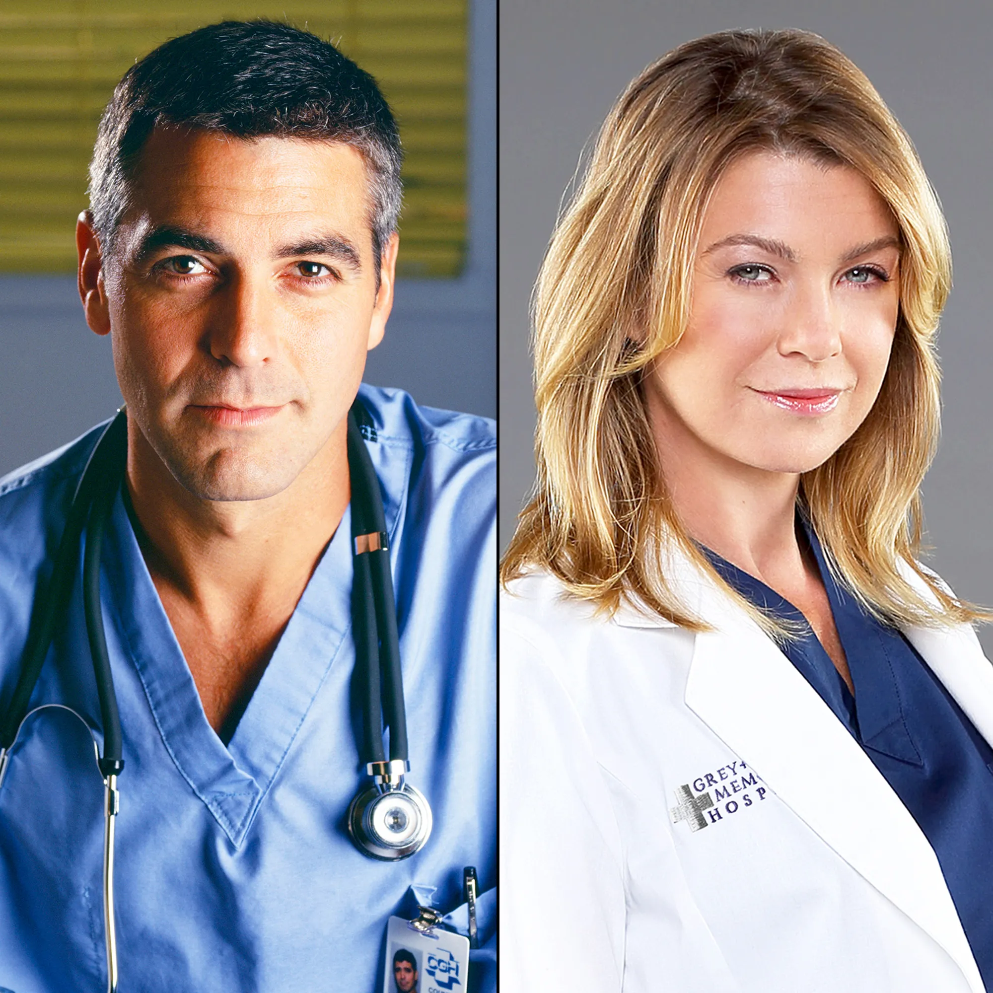 George Clooney and Ellen Pompeo
