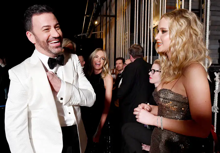 Jimmy Kimmel Jennifer Lawrence Oscars 2018