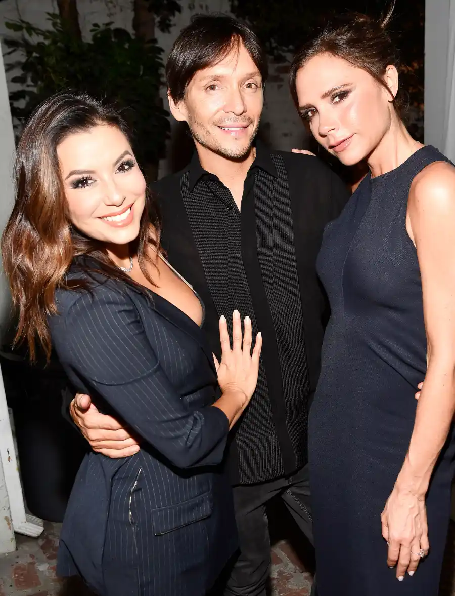 Eva Longoria, Ken Paves and Victoria Beckham