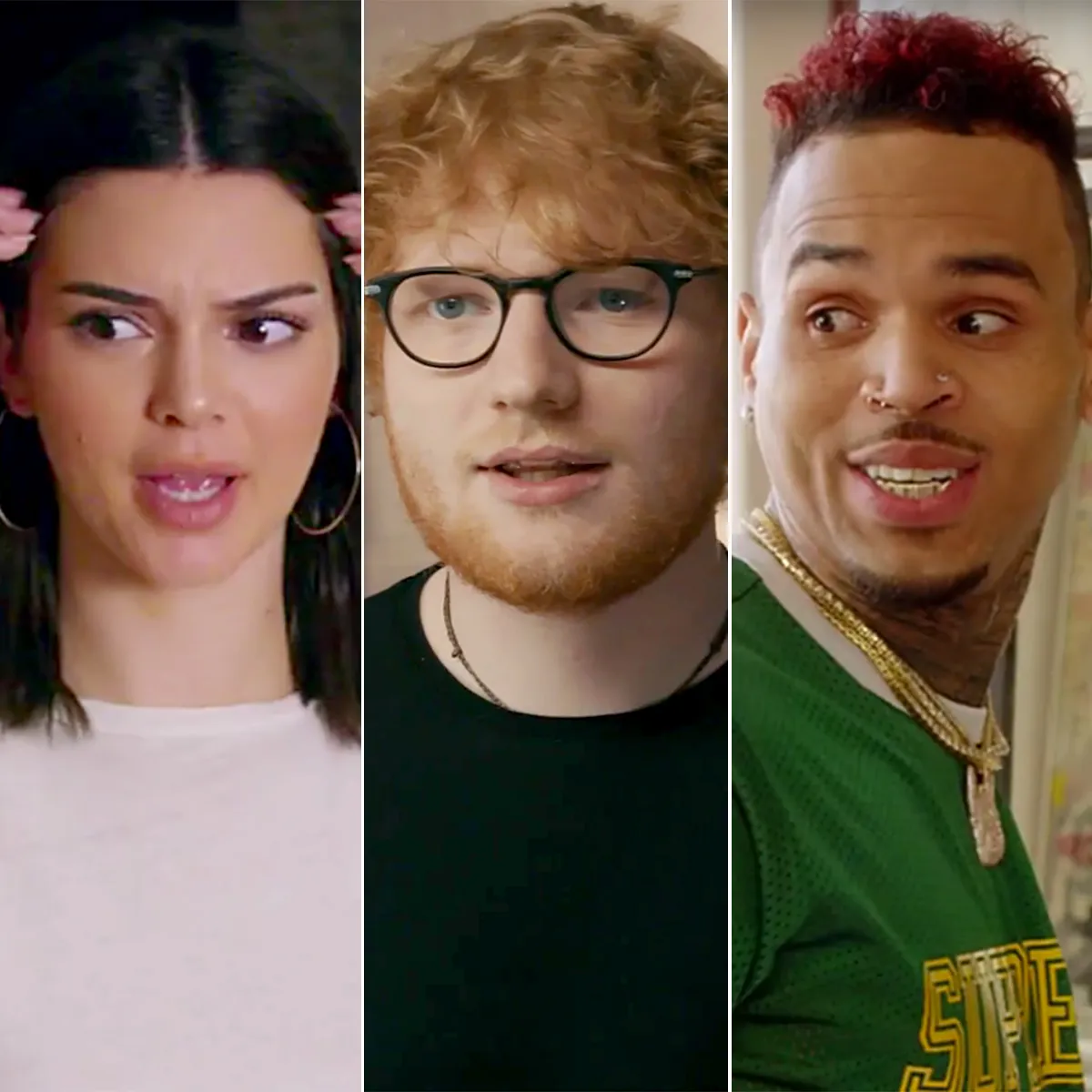 kendall-jenner-ed-sheeran-chris-brown-music-video